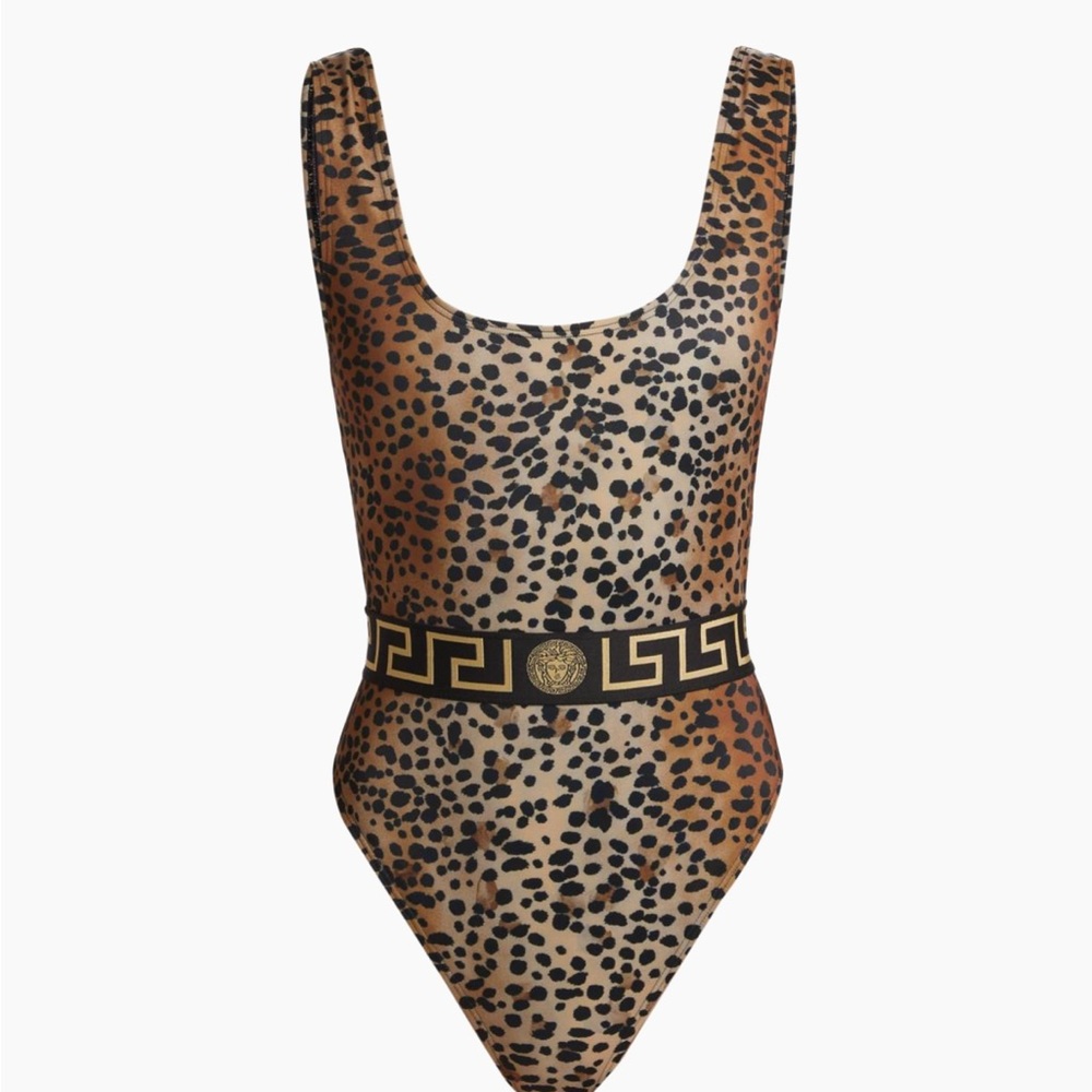 Versace Leopard Print Swimsuit